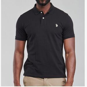 U.S. Polo Assn. Men's Classic Polo‎ Shirt, Two-Button Closure black size M NWT